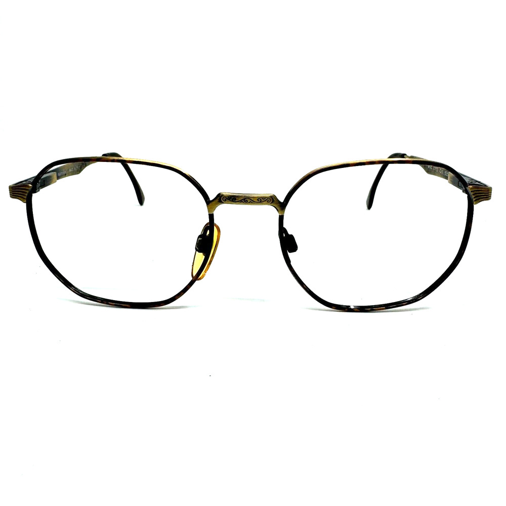Marcolin Mod. 6160 Col. 855 Eyeglasses‎ Frame 52-19-135 Vintage Gold Black H9408